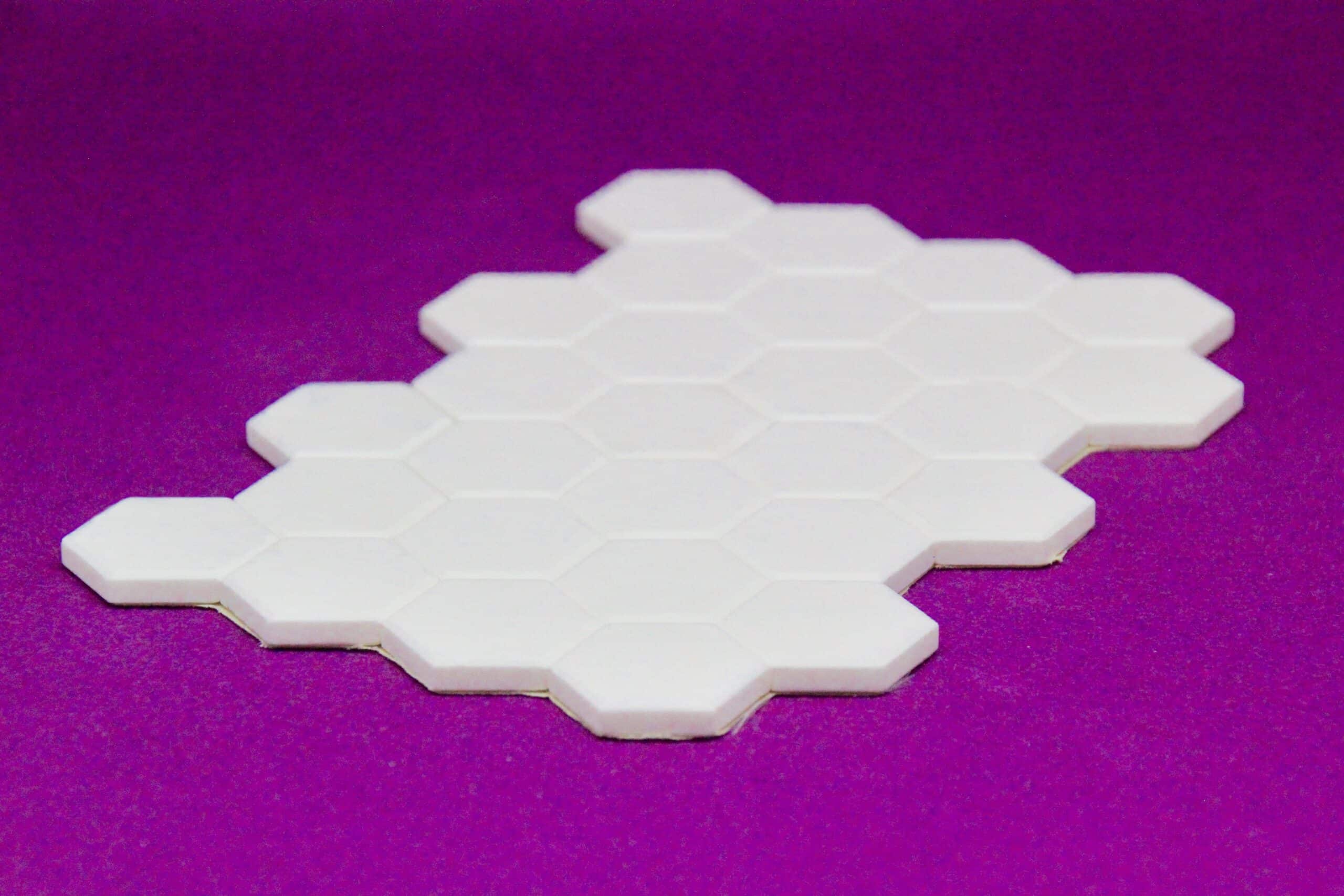 Mosaikmatte aus Al2O3- Hexagons